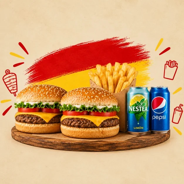 Menú 14: 2 Hamburguesas