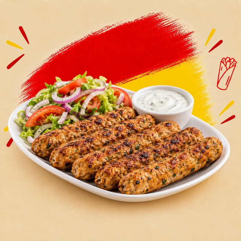 Seekh Kebab de Pollo